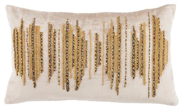 Safavieh Deston Darling  Pillow Beige/ Gold/Copper Viscose/Cotton PLS880A-2424