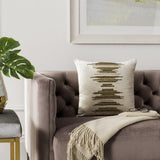 Safavieh Deston Darling  Pillow Beige/ Gold/Copper Viscose/Cotton PLS880A-2424