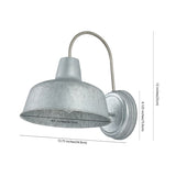 Safavieh Jennine Outdoor Wall Sconce -Set Of 2 Steel  Metal PLT4020A-SET2