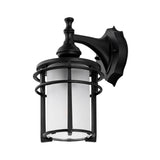 Safavieh Adisyn Outdoor Wall Sconce -Set Of 2 Black Metal / Glass PLT4025A-SET2