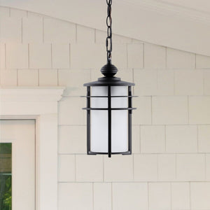 Safavieh Adisyn Outdoor Pendant Black Metal / Glass PLT4026A