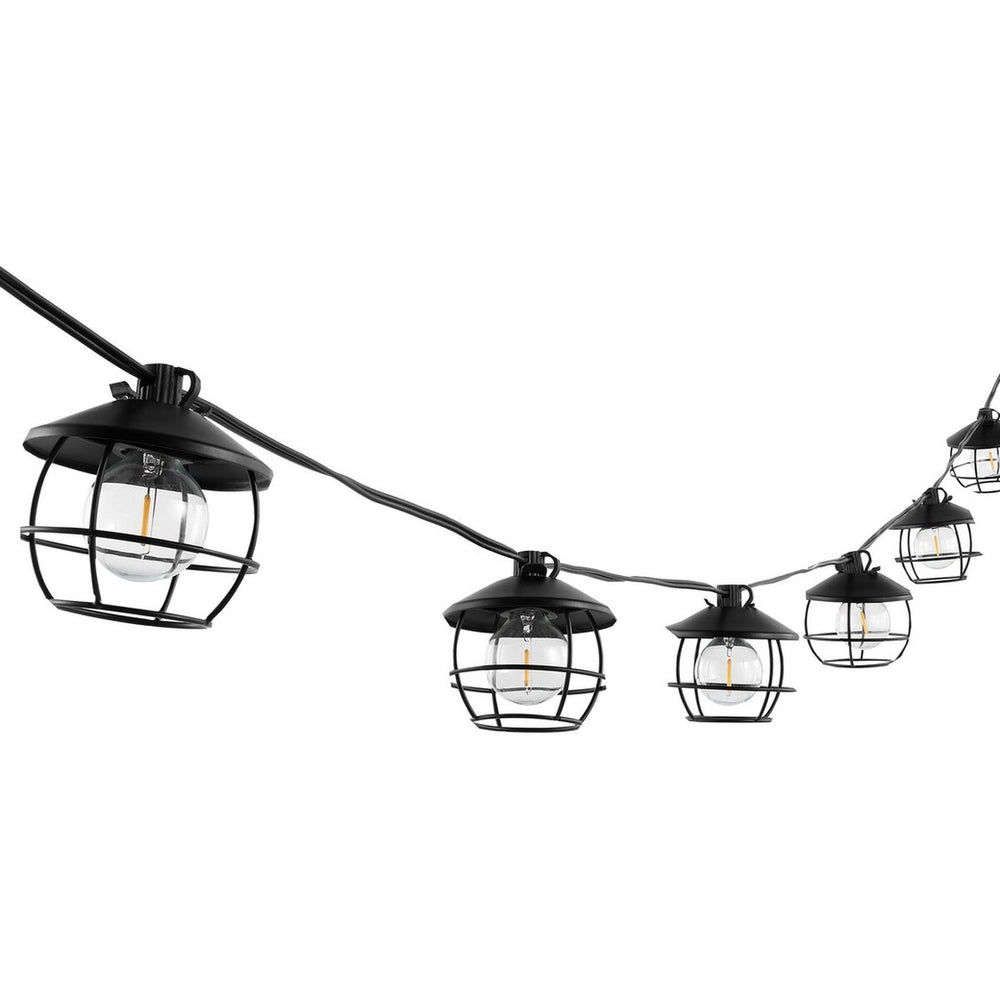 Safavieh Agitha Led Outdoor String Lights Black Plastic/Metal PLT4051A
