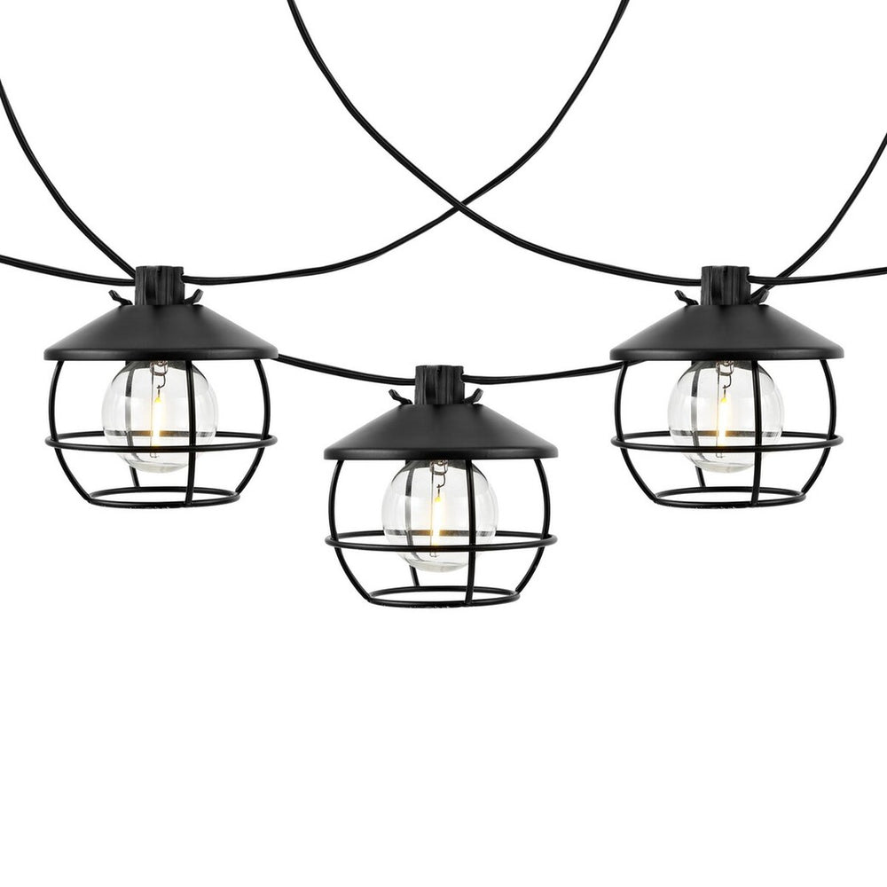 Safavieh Agitha Led Outdoor String Lights Black Plastic/Metal PLT4051A