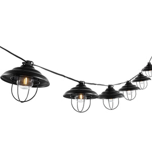 Safavieh Aislin Led Outdoor String Lights Black Plastic/Metal PLT4052A