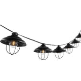 Safavieh Aislin Led Outdoor String Lights Black Plastic/Metal PLT4052A