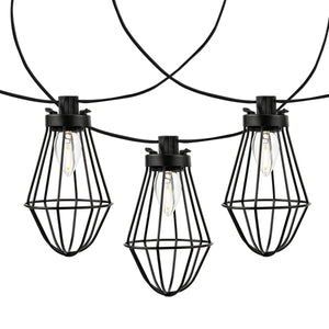 Safavieh Ellina Led Outdoor String Lights Black Plastic/Metal PLT4054A