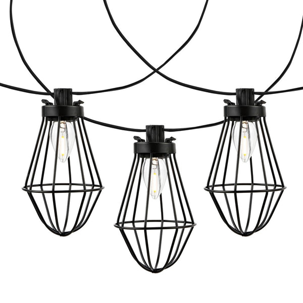 Safavieh Ellina Led Outdoor String Lights Black Plastic/Metal PLT4054A