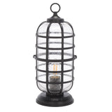 Safavieh Rigel Outdoor Table Lamp Black 50% Steel+50% Glass PLT7033A