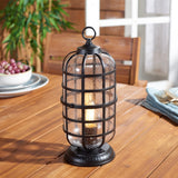 Safavieh Rigel Outdoor Table Lamp Black 50% Steel+50% Glass PLT7033A