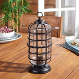 Safavieh Rigel Outdoor Table Lamp Black 50% Steel+50% Glass PLT7033A