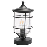 Safavieh Rueda Outdoor Table Lamp Black 50% Steel+50% Glass PLT7041A