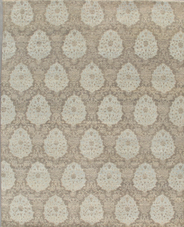Pasargad Transitional Collection Hand-Knotted Lamb's Wool Area Rug PMA-14 8X10-PASARGAD