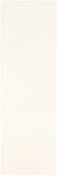 Parma PMA-2301 Modern Viscose, Wool Rug PMA2301-268 Cream, Ivory 50% Viscose, 50% Wool 2'6" x 8'