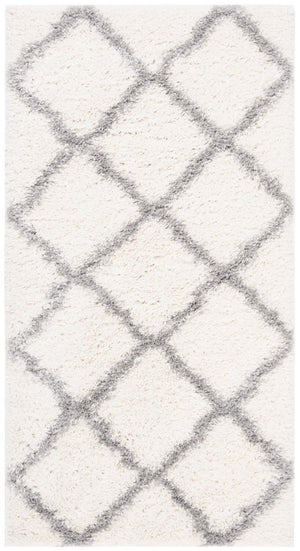 Parma Shag 521 Shag & Flokati Power Loomed Polypropylene Pile Rug Cream / Grey