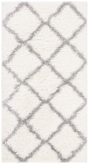 Parma Shag 521 Shag & Flokati Power Loomed Polypropylene Pile Rug Cream / Grey