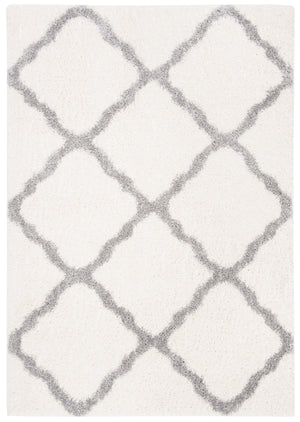 Parma Shag 521 Shag & Flokati Power Loomed Polypropylene Pile Rug Cream / Grey