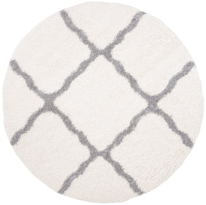 Parma Shag 521 Shag & Flokati Power Loomed Polypropylene Pile Rug Cream / Grey