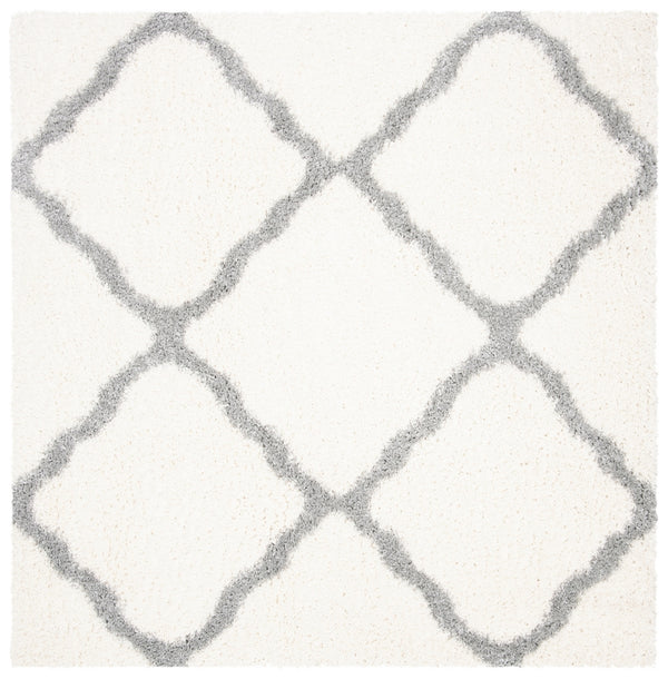 Parma Shag 521 Shag & Flokati Power Loomed Polypropylene Pile Rug Cream / Grey