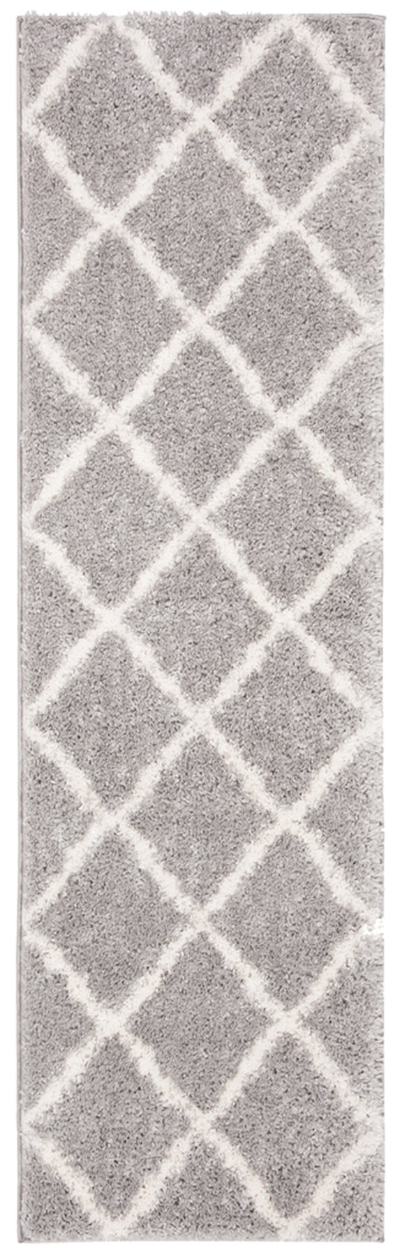 Parma Shag 521 Shag & Flokati Power Loomed Polypropylene Pile Rug Grey / Cream