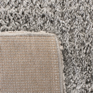 Parma Shag 521 Shag & Flokati Power Loomed Polypropylene Pile Rug Grey / Cream