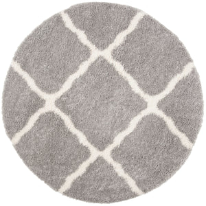 Parma Shag 521 Shag & Flokati Power Loomed Polypropylene Pile Rug Grey / Cream