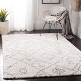 Parma Shag 583 Shag & Flokati Power Loomed Polypropylene Pile Rug Cream / Grey