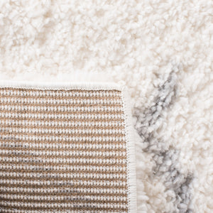 Parma Shag 583 Shag & Flokati Power Loomed Polypropylene Pile Rug Cream / Grey