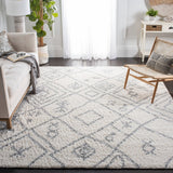 Parma Shag 583 Shag & Flokati Power Loomed Polypropylene Pile Rug Cream / Grey