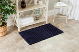 Plush Master Bath Pmb625  Not Available 100% Cotton Rug Navy / Navy