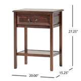 Banks Acacia Wood Accent Table Noble House