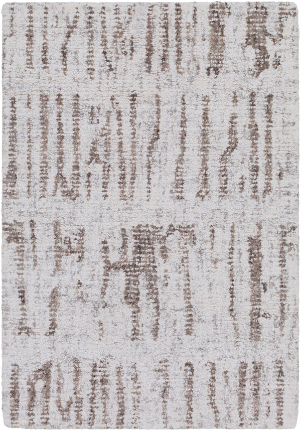 Primal PML-1000 Modern NZ Wool, Viscose Rug PML1000-810 Medium Gray, Light Gray, Dark Brown, Cream 60% NZ Wool, 40% Viscose 8' x 10'