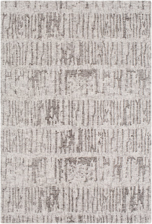 Primal PML-1000 Modern NZ Wool, Viscose Rug PML1000-576 Medium Gray, Light Gray, Dark Brown, Cream 60% NZ Wool, 40% Viscose 5' x 7'6"