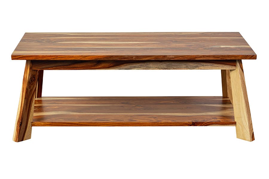 Porter Designs Kalispell Solid Sheesham Wood Natural Coffee Table Natural 05-116-02-PDU114