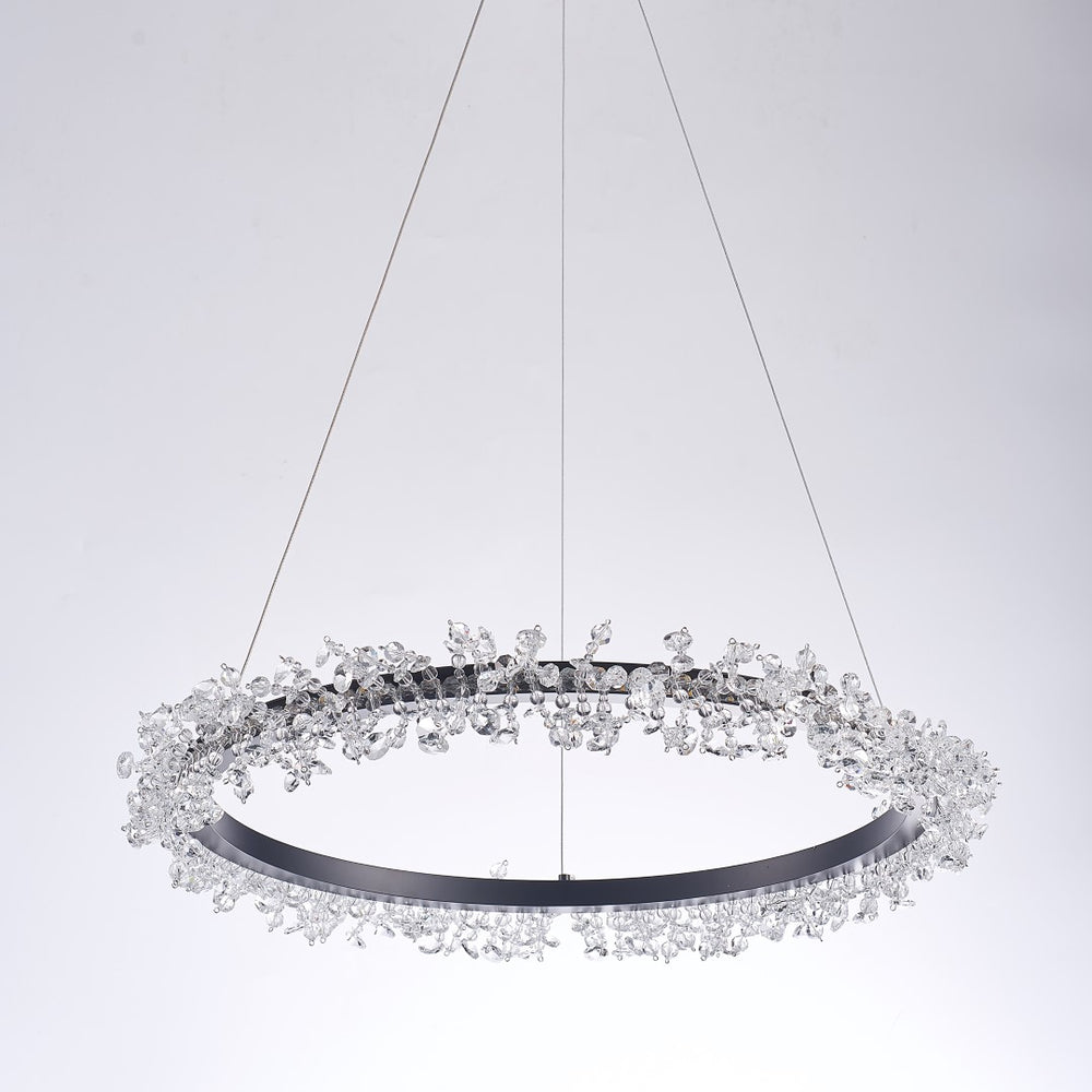 Pasargad Claire Collection Metal & Crystal Chandelier Lights PMT-01-PASARGAD