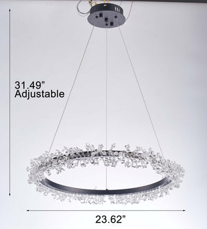 Pasargad Claire Collection Metal & Crystal Chandelier Lights PMT-01-PASARGAD