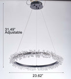 Pasargad Claire Collection Metal & Crystal Chandelier Lights PMT-01-PASARGAD