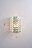 Pasargad Rene Collection Metal & Crystal Sconce Lights PMT-03-PASARGAD