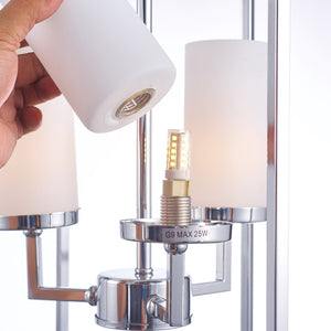 Pasargad Riva Collection Metal & Glass Chandelier Lights PMT-06-PASARGAD