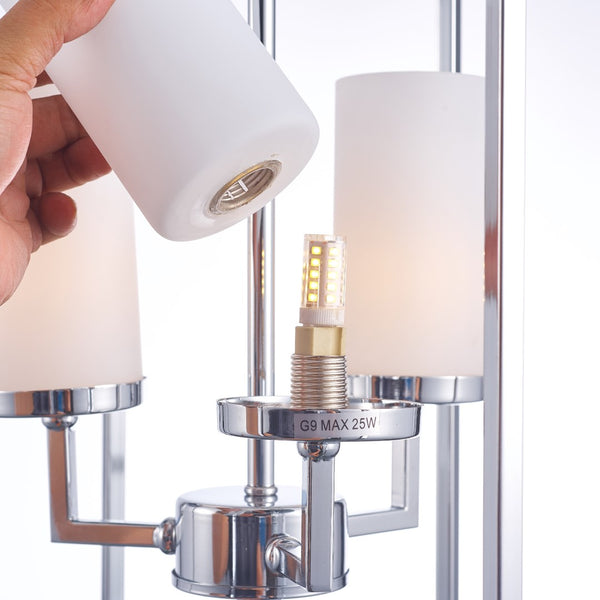 Pasargad Riva Collection Metal & Glass Chandelier Lights PMT-06-PASARGAD