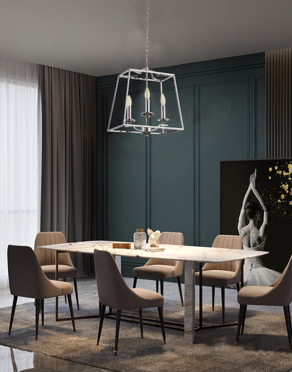 Pasargad Lionnel Collection Metal & Glass Chandelier Lights PMT-08-PASARGAD