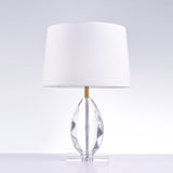 Lauren Collection Metal & Crystal Table Lamp Lights