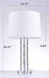 Pasargad Catalina Collection Metal & Crystal Table Lamp Lights PMT-18-PASARGAD