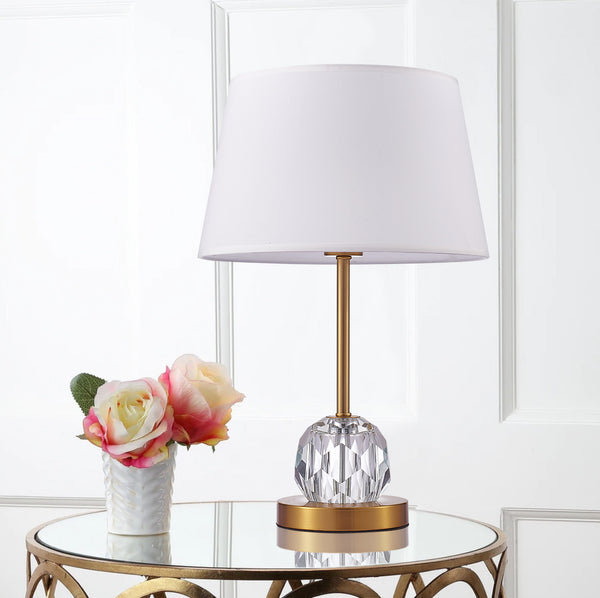 Pasargad Aston Collection Metal & Crystal Table Lamp Lights PMT-19-PASARGAD