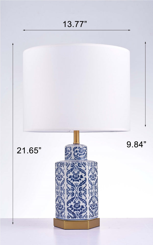 Pasargad Destro Collection Metal & Ceramic Table Lamp Lights PMT-22-PASARGAD