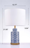 Pasargad Destro Collection Metal & Ceramic Table Lamp Lights PMT-22-PASARGAD