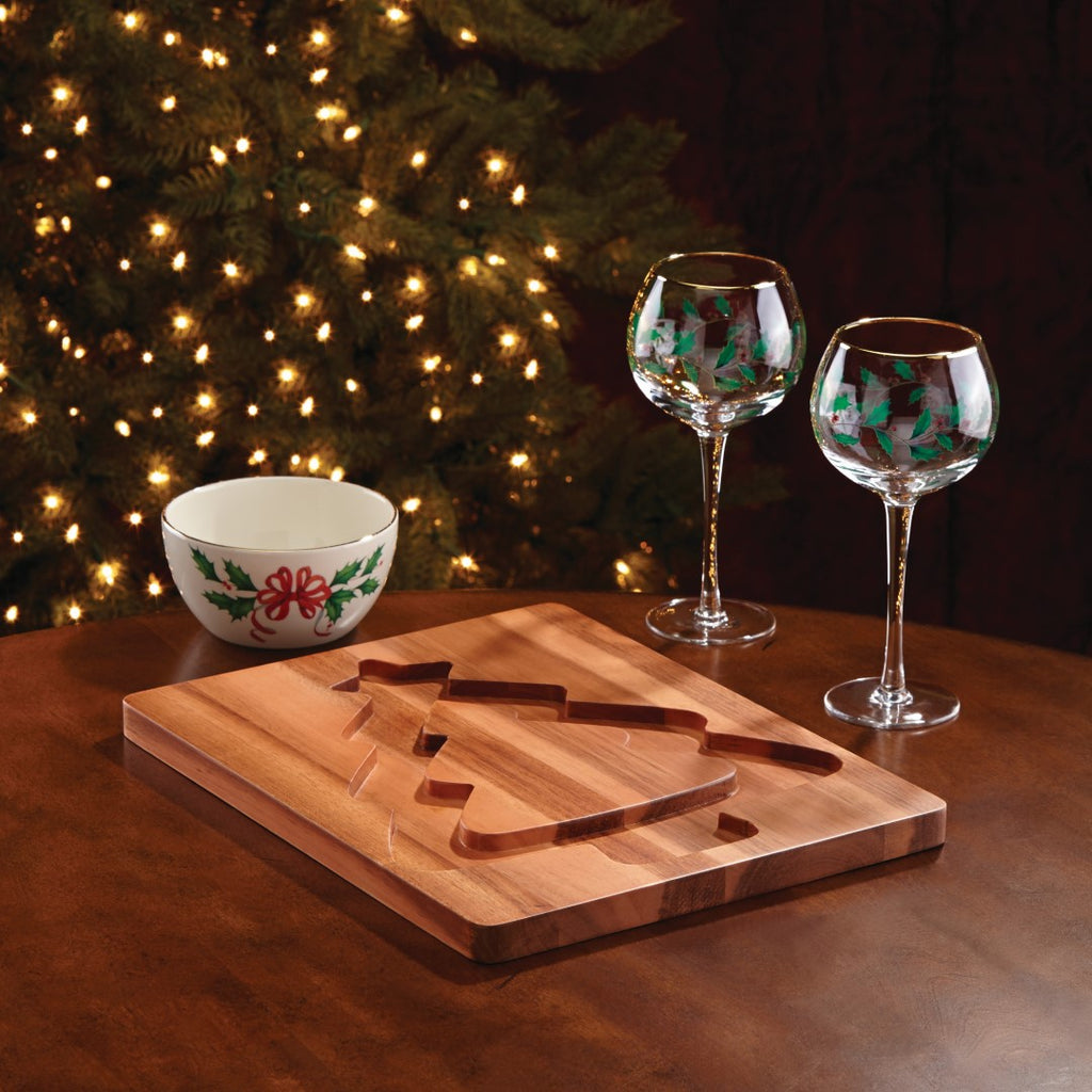 Holiday 4-Piece Wine Glass Set – English Elm