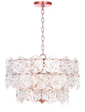 Safavieh Sia Pendant Adjustable 4 Light 19" Clear Copper Glass Metal PND4001A 889048256392