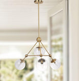 Safavieh Bain Pendant Gold Clear Glass Metal PND4006A 889048325272