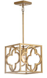 Safavieh Rabia Pendant Trellis Gold Metal PND4017A 889048407510