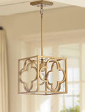 Safavieh Rabia Pendant Trellis Gold Metal PND4017A 889048407510